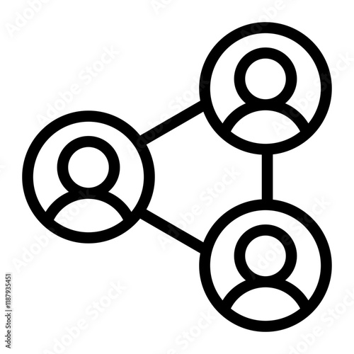 Networking Line Icon