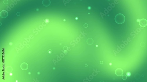 Wallpaper Mural Green gradient background with scattered bright circles and dots. Ideal for presentations, social media posts, website banners, and digital designs. Torontodigital.ca