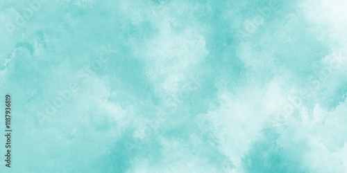 Green textured abstract background image, old green watercolor paper background, Seamless and abstract green grunge texture with green stains,  abstract aquamarine grunge texture background.