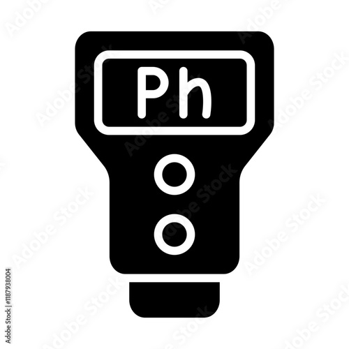 Ph Meter Solid Icon