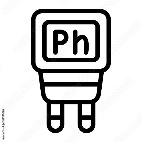 Ph Meter Line Icon