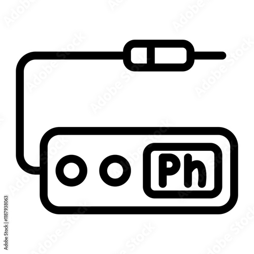 Ph Meter Line Icon