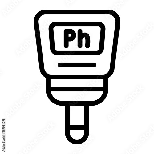 Ph Meter Line Icon