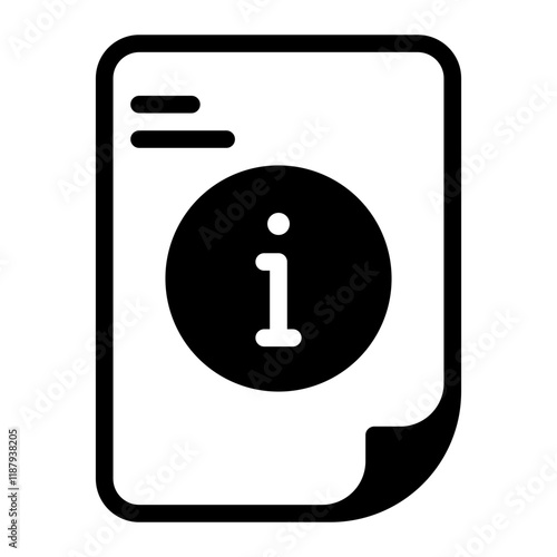 info glyph icon
