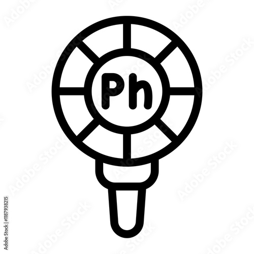 Ph Meter Line Icon