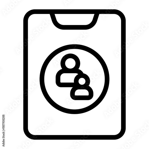 Phone Control Line Icon
