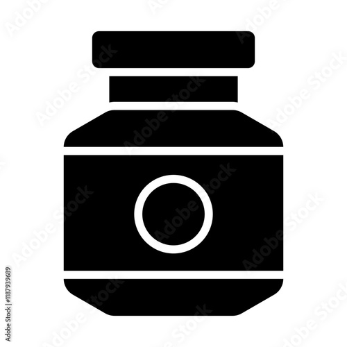 Sauce Bottle Solid Icon