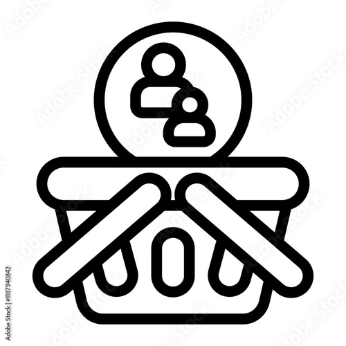 Shop Control Line Icon