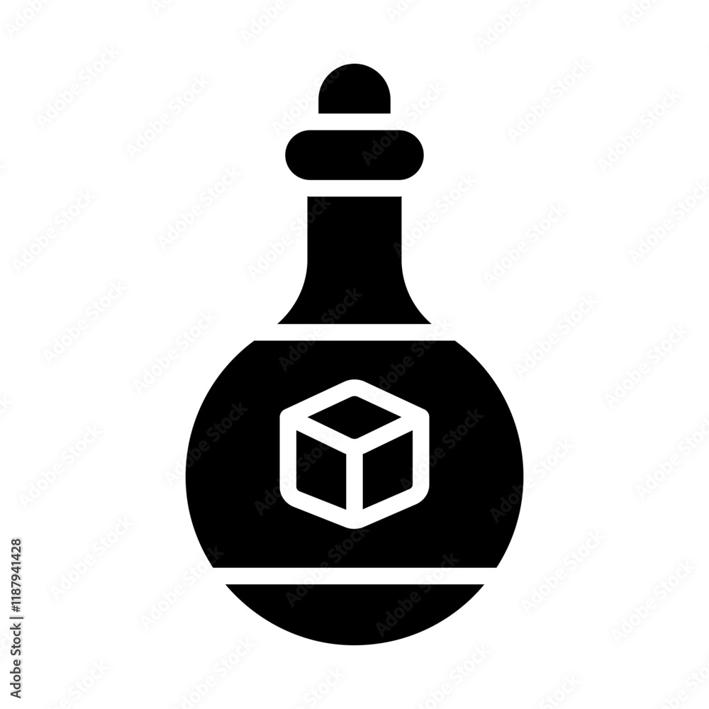 Obraz premium Sugar Bottle Solid Icon