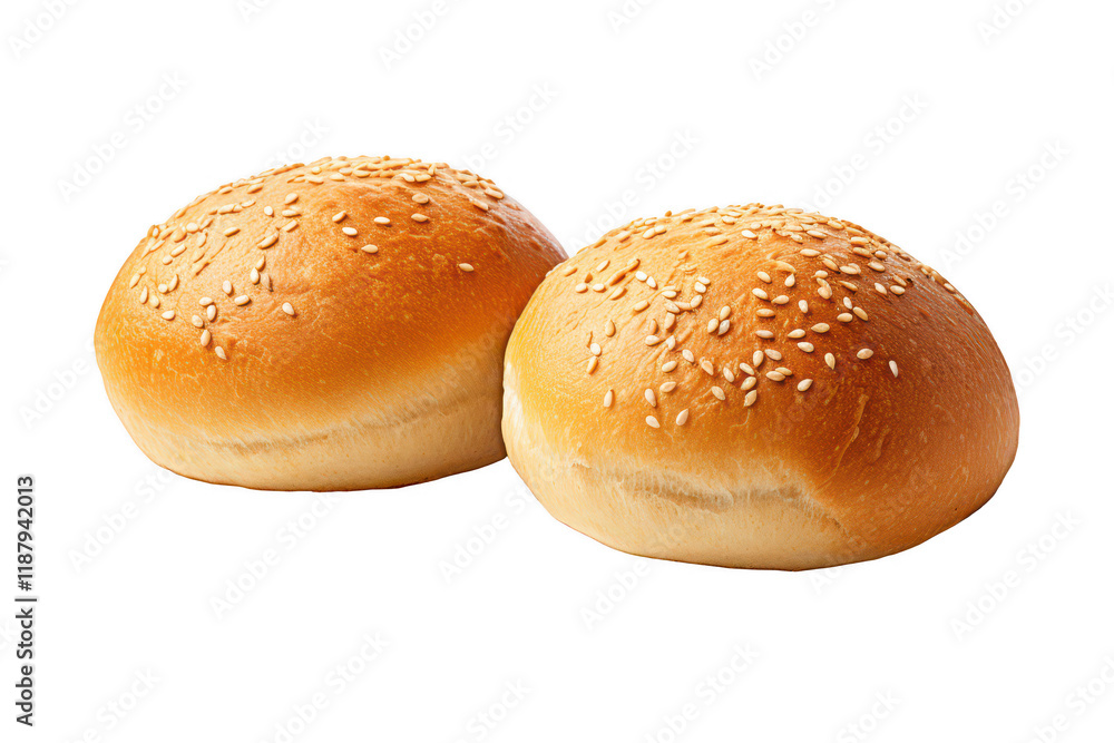 Plain Kaiser Rolls on transparent background isolated Plain Kaiser Rolls on transparent background isolated