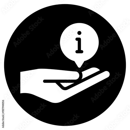 hand glyph icon
