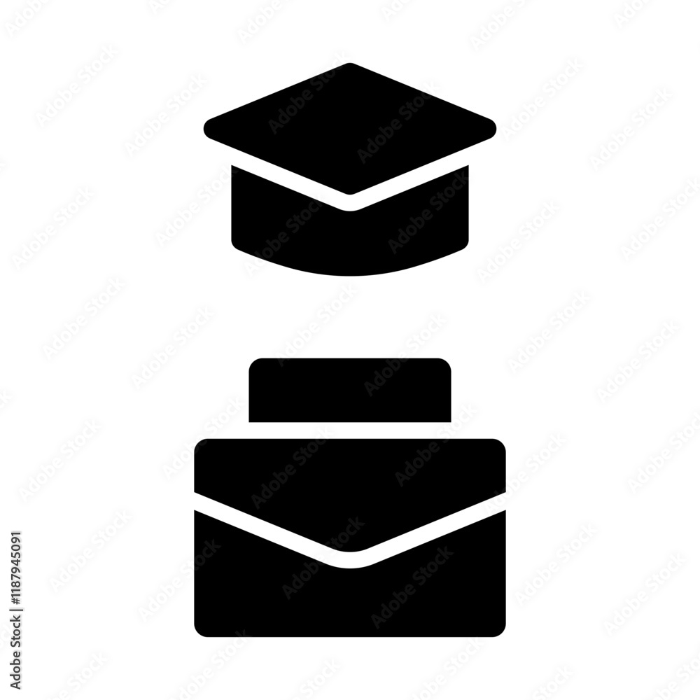 Work Education Solid Icon Work Education Solid Icon