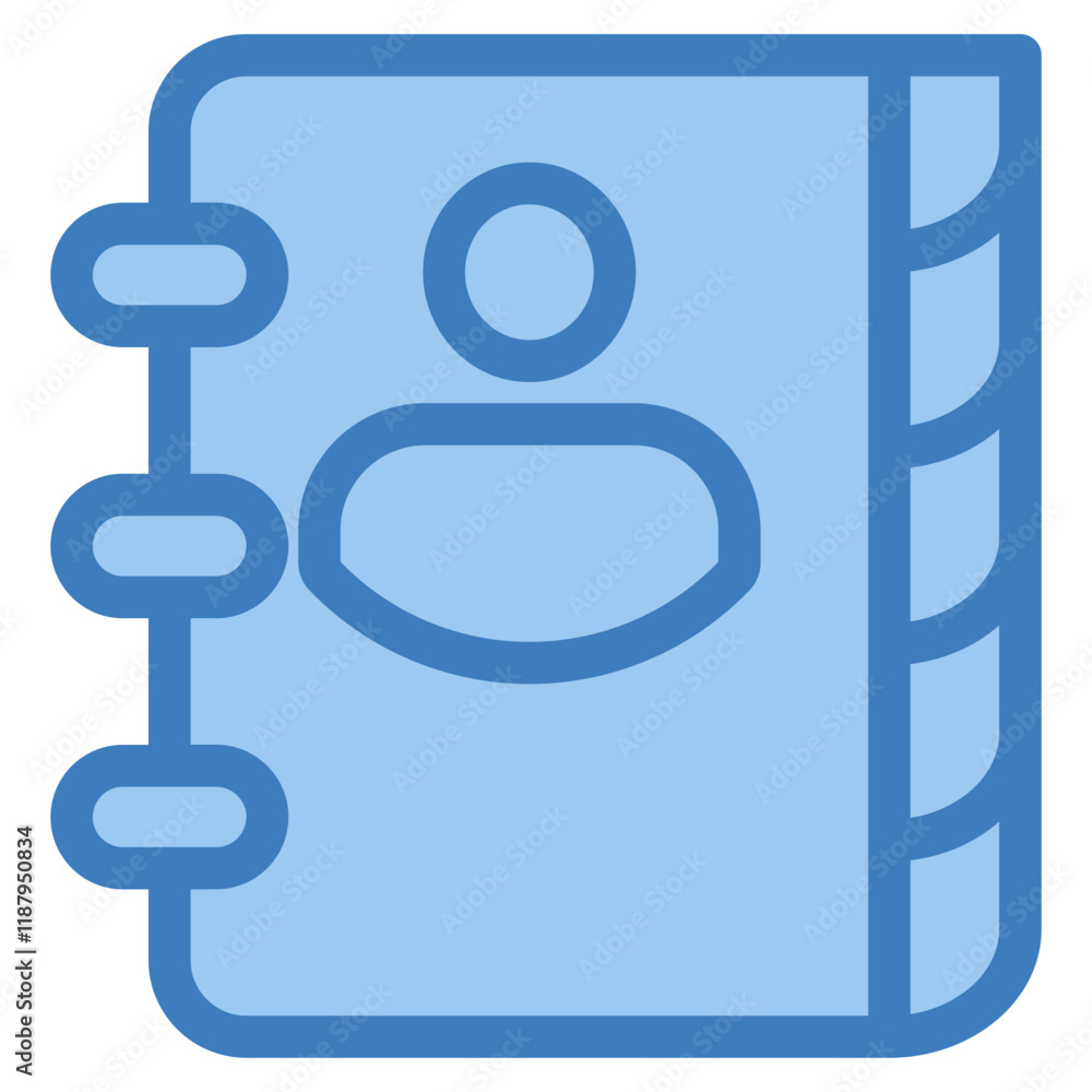 Address Book Icon Element For Design