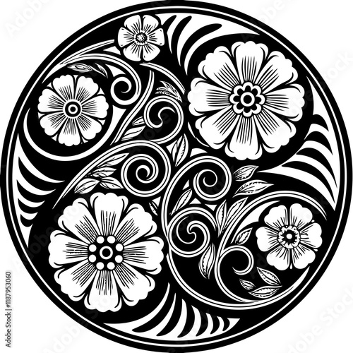 "Mandala Art: Round Ornament Patterns"