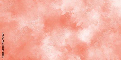 abstract orange watercolor painting textured on white paper background, in soft beige tones evokes a calming and inviting atmosphere, delicate watercolor gradient background.