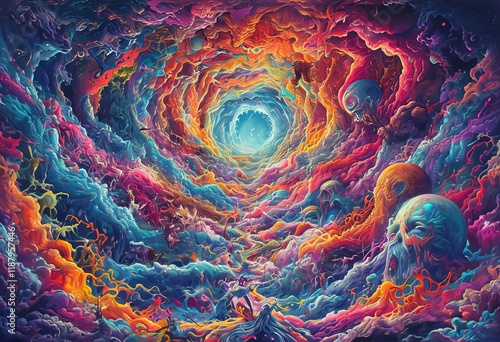 subconscious odyssey a vibrant surreal journey exploring the dep