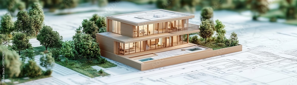 Blueprint of a sustainable house eco-friendly theme animation Blueprint of a sustainable house eco-friendly theme animation