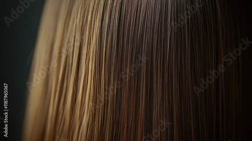 Wallpaper Mural Beautiful model girl with Brown hair strand,silky healthy chestnut wavy hair strand,hair wavy ribbon, with smooth,Keratin straightening,Treatment,straight long hair,procedures,Smooth hairstyle. Torontodigital.ca