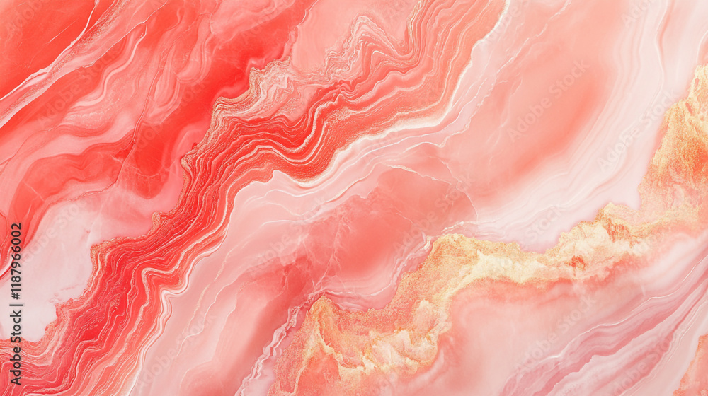 Swirling patterns of red and gold tones create a vibrant abstract design Swirling patterns of red and gold tones create a vibrant abstract design