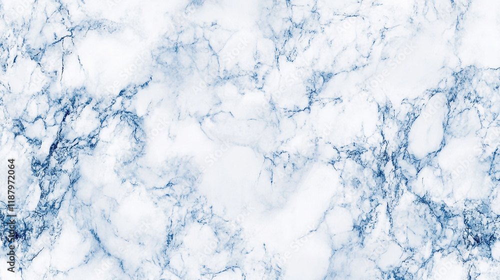 Fototapeta premium Elegant blue and white marble texture ideal for backgrounds and designs