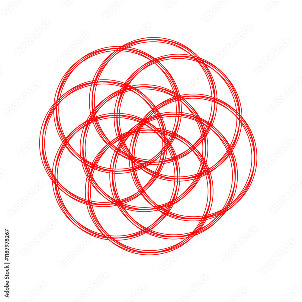 Art consist of many circles. Vector illustration Art consist of many circles. Vector illustration