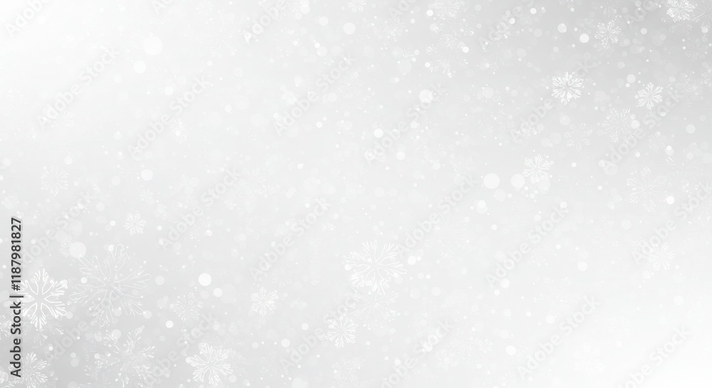 Delicate snowflakes, white background, soft gray tones, minimalist winter scene, scattered flakes, varying sizes, gentle falling snow, ethereal atmosphere Delicate snowflakes, white background, soft gray tones, minimalist winter scene, scattered flakes, varying sizes, gentle falling snow, ethereal atmosphere