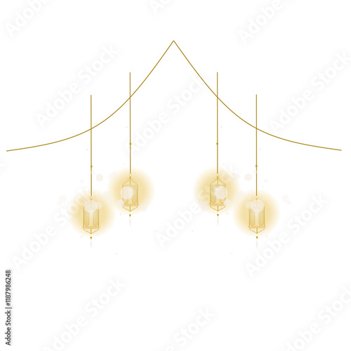 Islamic lantern decoration 