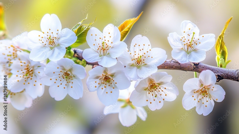 Blooming white cherry blossoms on a spring day Blooming white cherry blossoms on a spring day