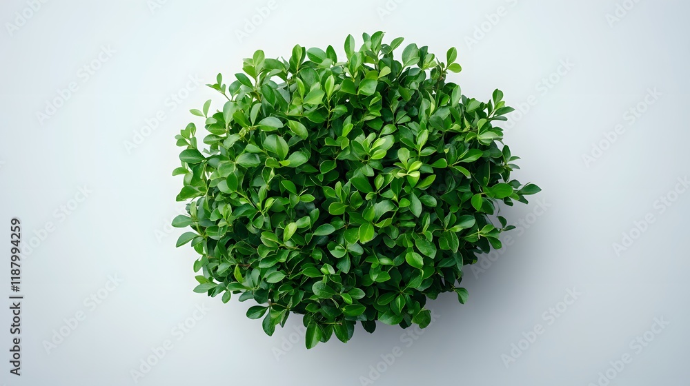 Obraz premium Lush Green Foliage Forms A Perfect Circle