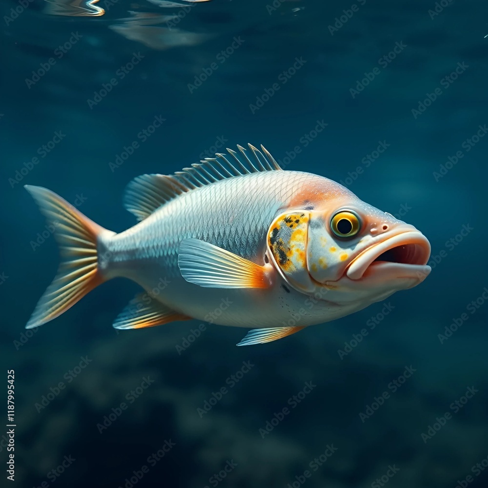 Naklejka premium fish in aquarium