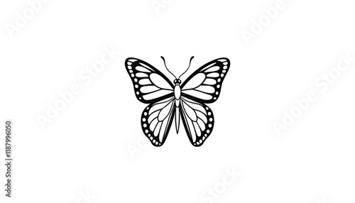 monarch butterfly logo, design, art, logo design, minimalist, line art