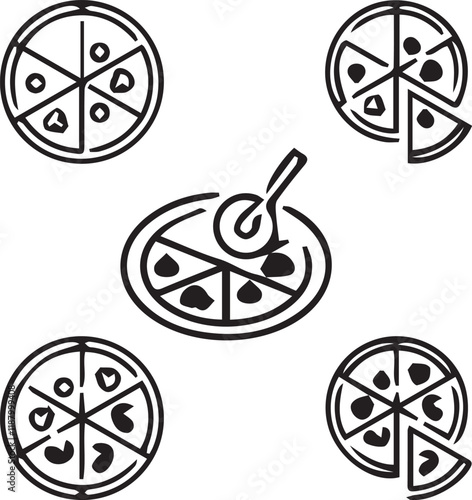 Pizza Day vector design icon symbol,Pizza Celebration,Artisan Pizza,Festival,Pizzeria,Street Food vector design