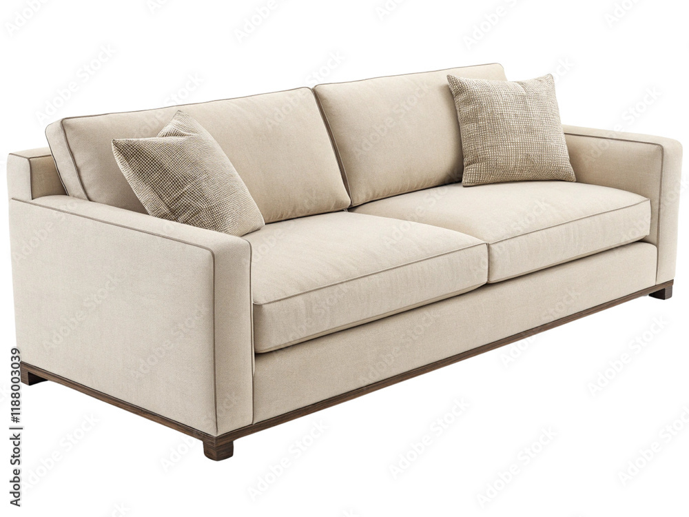 Fototapeta premium Sofas for sitting isolated on transparent background.
