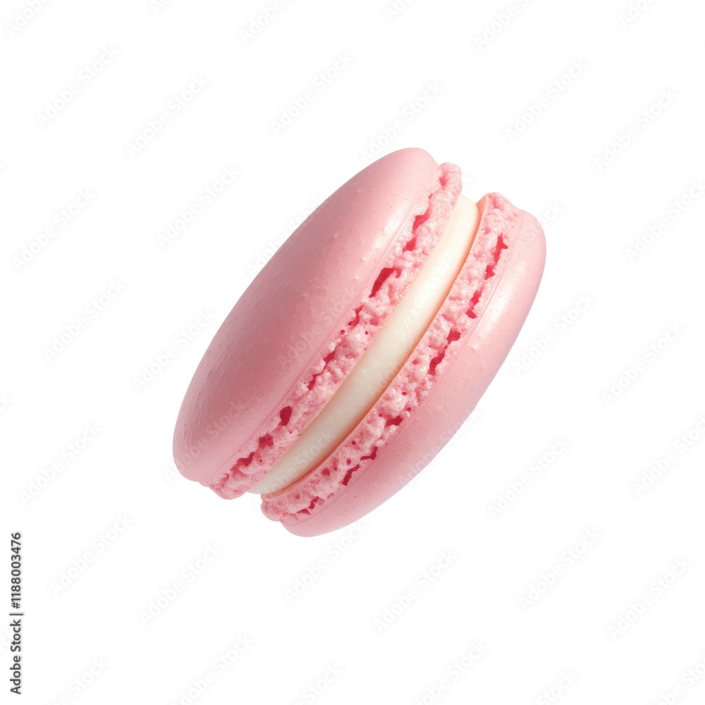 Delicious pink macaron with creamy filling, perfect for dessert lovers. This sweet treat is ideal for celebrations, parties, or delightful snack Delicious pink macaron with creamy filling, perfect for dessert lovers. This sweet treat is ideal for celebrations, parties, or delightful snack