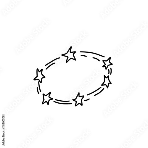 Cartoon doodle bomb explosion