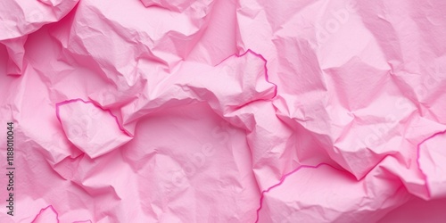 Wallpaper Mural A Close-Up View of the Abstract Texture of a Crinkled Pink Paper Sheet Torontodigital.ca