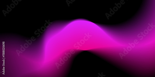 Abstract flowing purple gradient wave on a black background with smooth blending