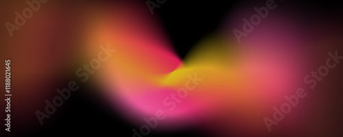 Abstract gradient background with smooth color transitions and a central point of light