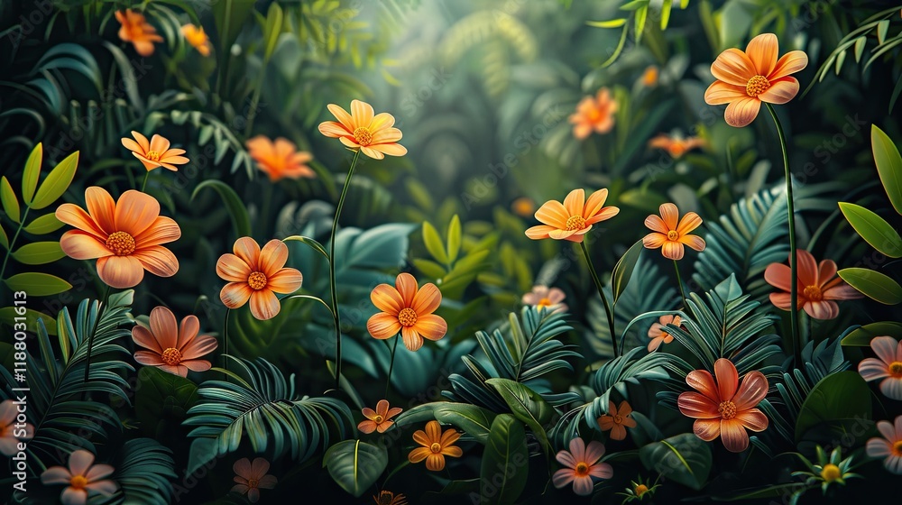 Exploring the Rainforest: A discovery of rare flowers in the rainforest Exploring the Rainforest: A discovery of rare flowers in the rainforest