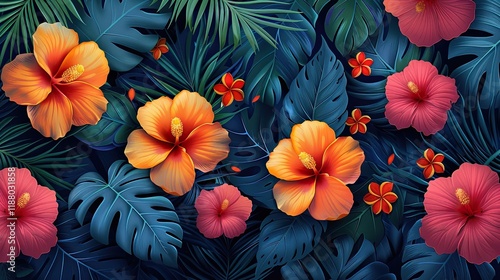 Wallpaper Mural Exploring the Rainforest: A discovery of rare flowers in the rainforest Torontodigital.ca