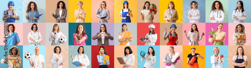 Many women of different pro...