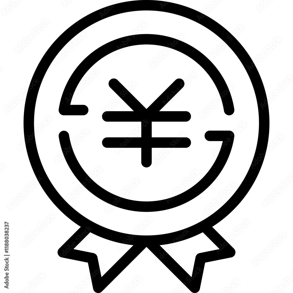 Flat financial services outline icon pack Flat financial services outline icon pack