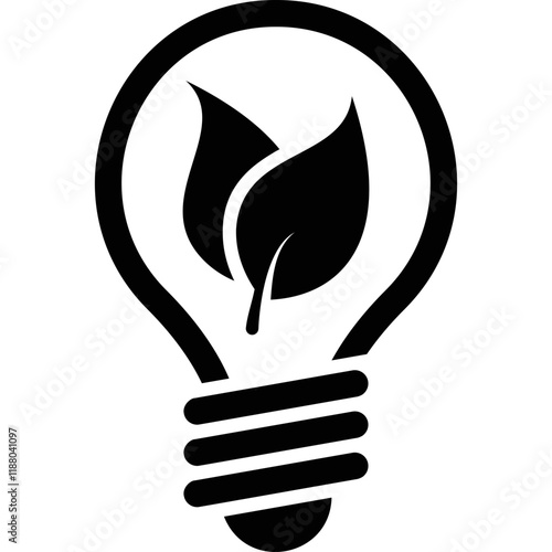 Simple vector icon light bulb
