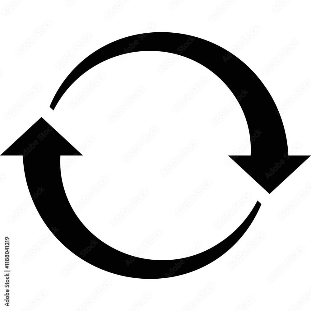 Simple vector icon recycling