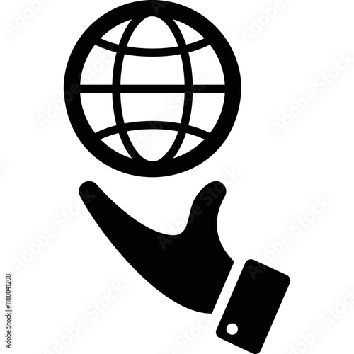 Simple vector icon environmental care