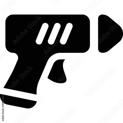 Simple vector icon cordless drill
