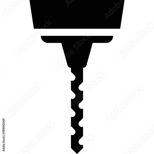 Simple vector icon drill