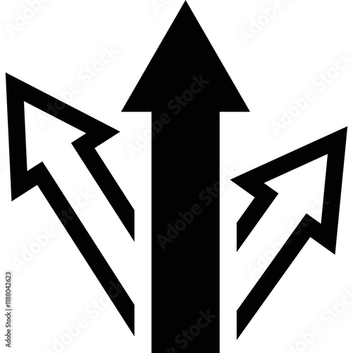 Simple vector icon strategy choice
