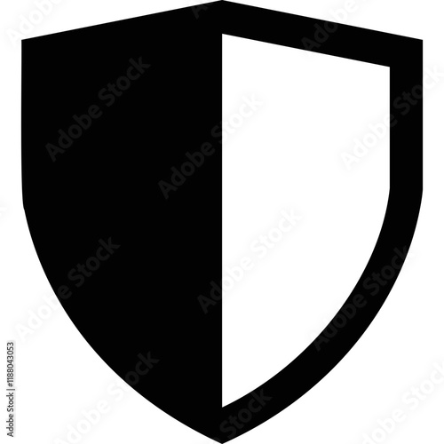 Simple vector icon shield