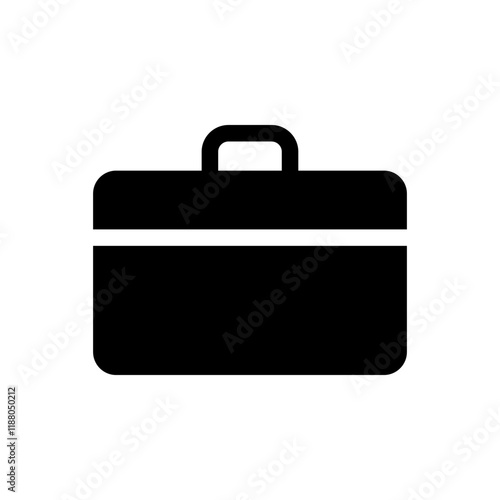 bag Suitcase with a handle and wheels, symbolizing travel, packing, and portability.